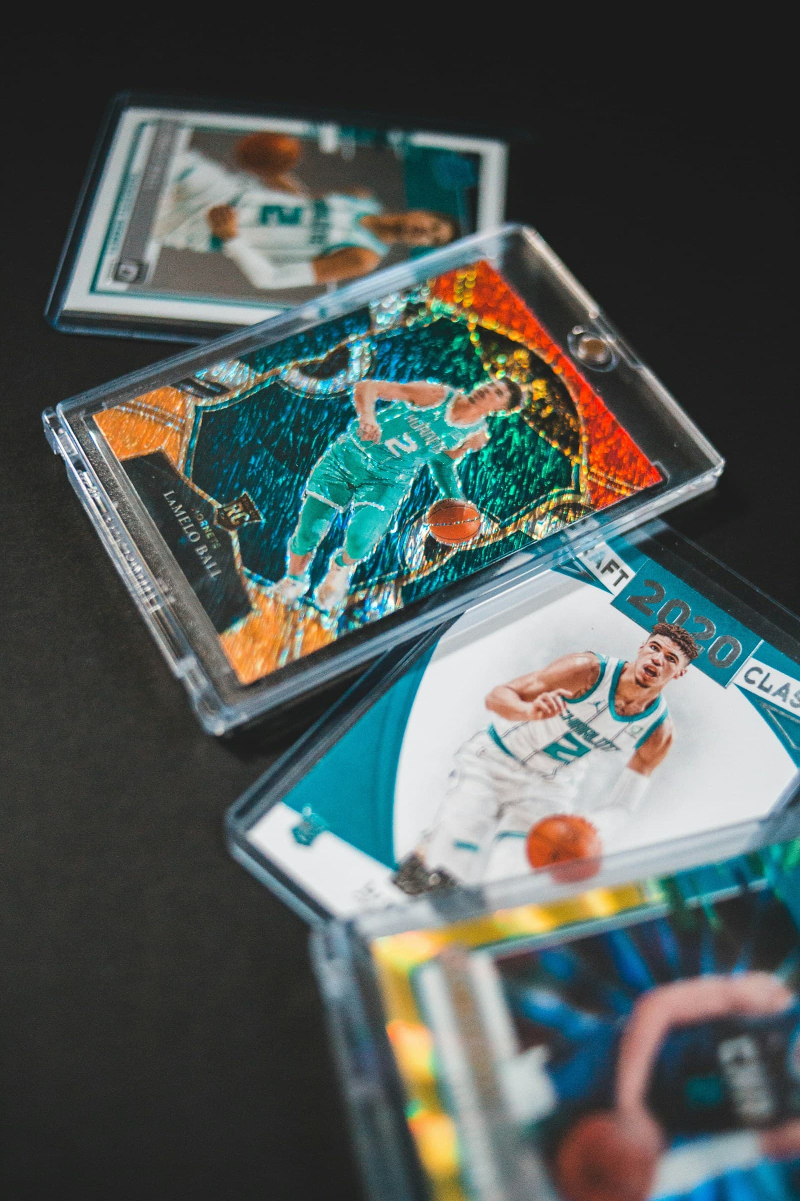 Graded basketball rookie trading cards